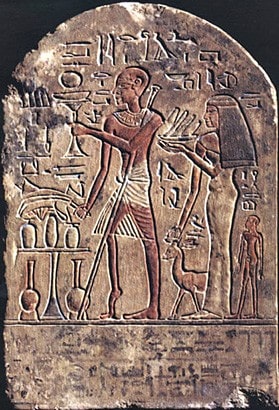 Изображение костылей на стене гробницы в Древнем Египте