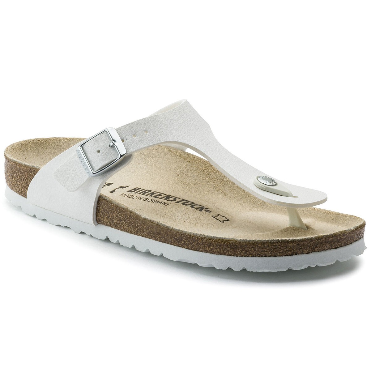 

Вьетнамки ортопедические Gizeh (43733N), BIRKENSTOCK, Белые;белый