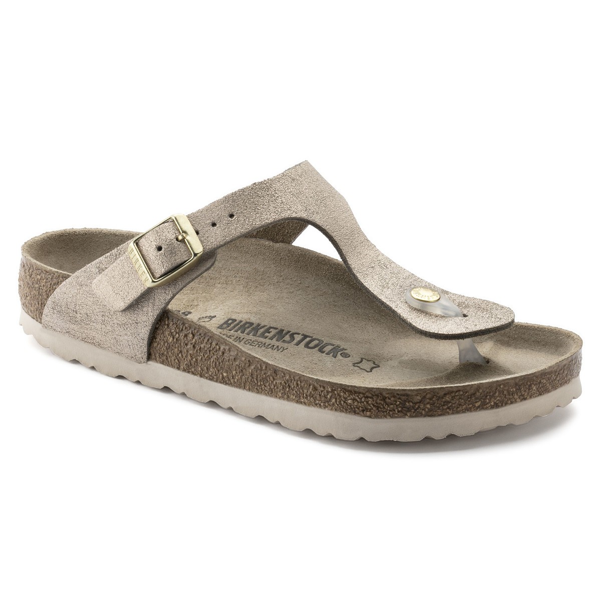 

Вьетнамки ортопедические Gizeh (1008793S), BIRKENSTOCK, Серые;золотой