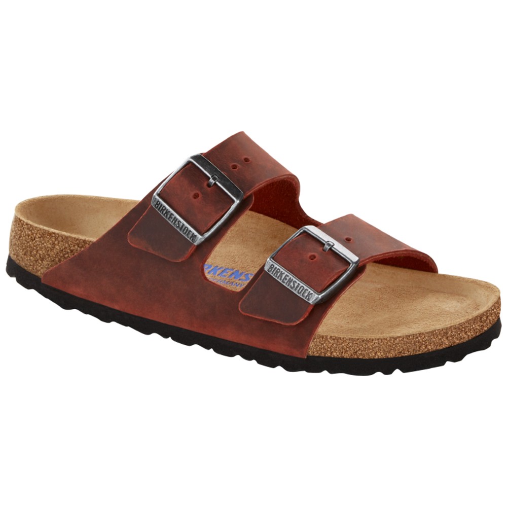 

Шлепанцы ортопедические Arizona (1015544S/1015545N) мягкая стелька, BIRKENSTOCK, Бордовые;бордовый