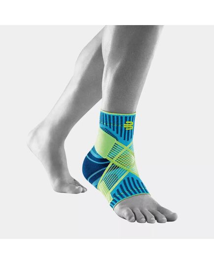 Бандаж для підтримки та м'язової стабілізації гомілкостопа Sports Ankle Support, Bauerfeind (Німеччина), Колір: голубий, Розмір: L лівий 